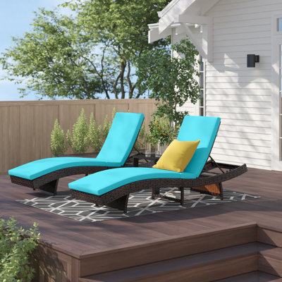Eastland 83" Long Reclining Single Chaise with Cushions by Zipcode Design