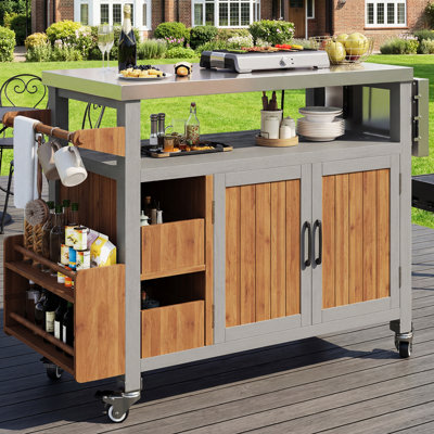Rectangular Outdoor Buffet & Console Table , 100cm cm W 47cm cm D