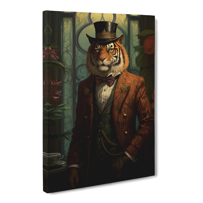 Tiger Victorian - No Frame Print, 50cm H x 35cm W x 3cm D