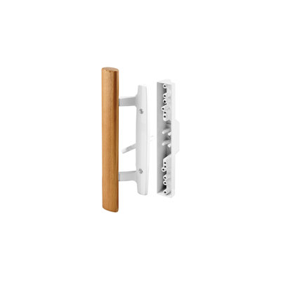 FHC C1315 Diecast - White - Mortise Style Handle With Outside Wood Handle