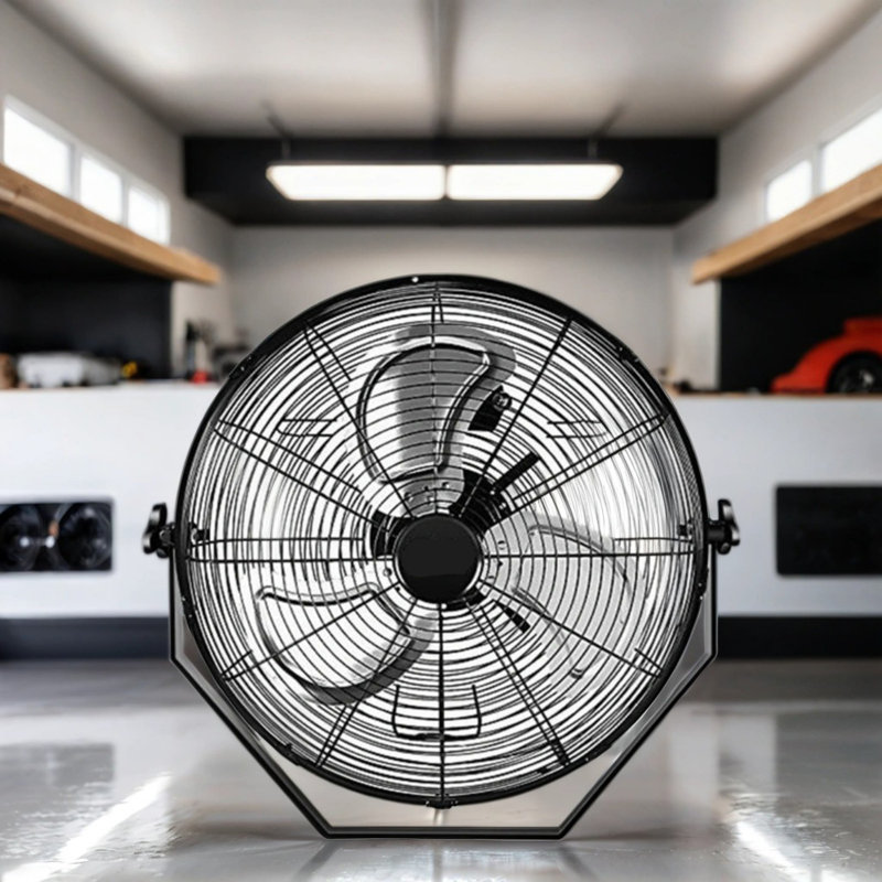 Ventilateur mural en métal à 3 vitesses, H 22,05 po x l 7,28 po x P 18 po