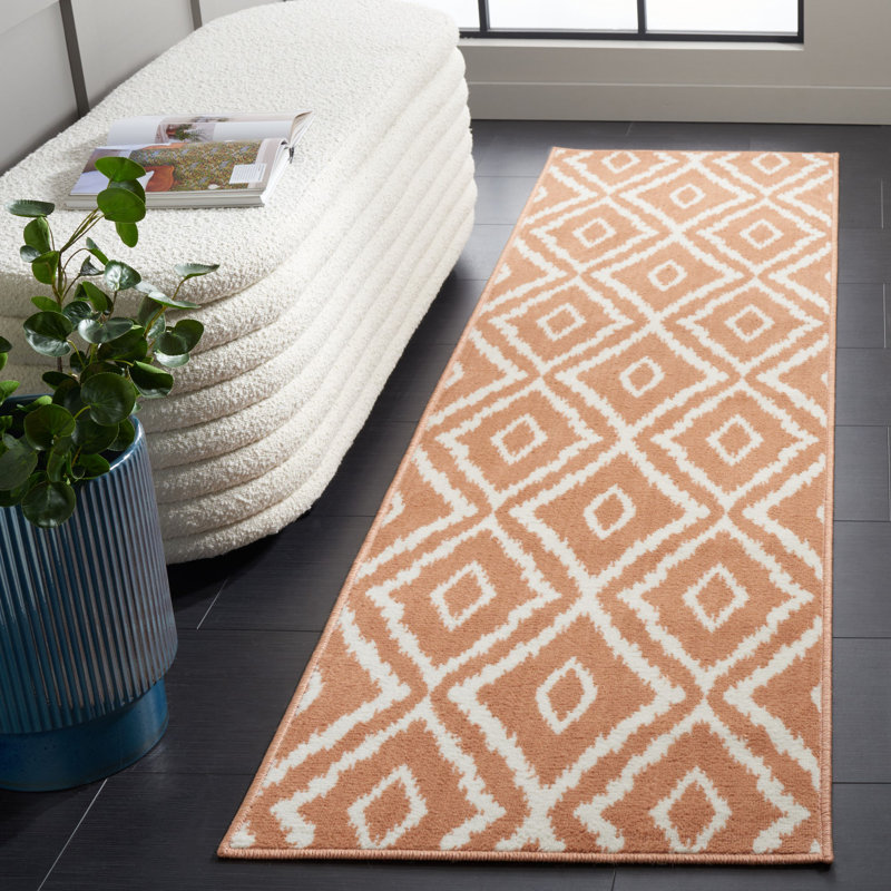 Jassiah Performance Geometric Rug, Runner 2'2" x 8'