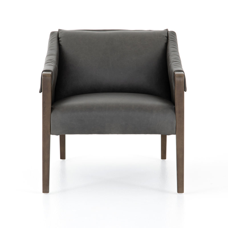 Karin 27" Wide Armchair, Brown, Thames Cream Polyester Blend