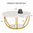 31.7" Modern Round 2 Tier Coffee Table