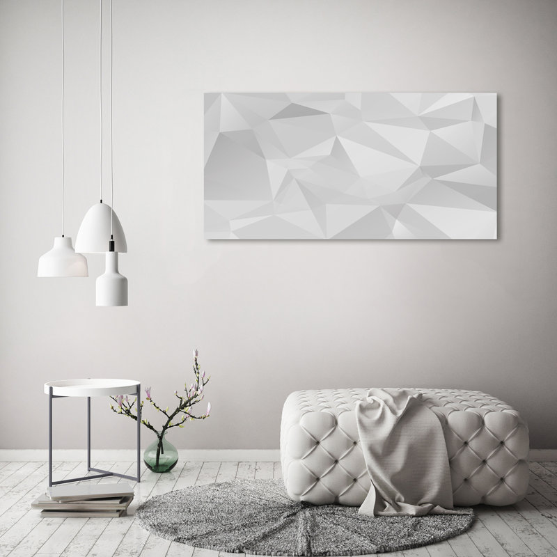 Abstraction Triangles - No Frame Print on Canvas
