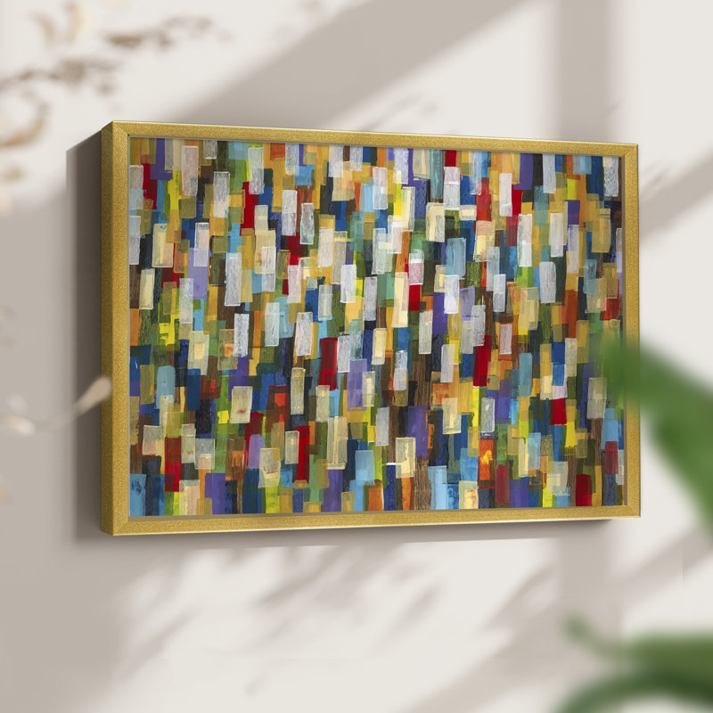 Confetti II - reproduction encadrée - réarmable, H 8 po x l 10 po, Or