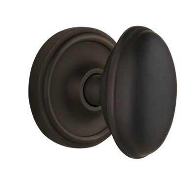Bouton de porte de mortaise intérieure avec rosette classique homestead