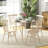 Small Kitchen Table, Collapsible Drop Leaf Table For Small Spaces, Round Folding Dining Table