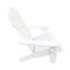 Chaise confortable en bois blanc idéale pour les espaces intérieurs et extérieurs, facile à assembler, poids de 110 lb et utilisation, accoudoirs larges