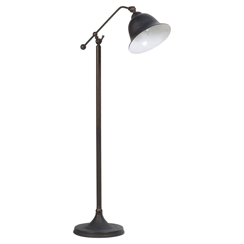 Lampe sur pied cloche en bronze Madeira