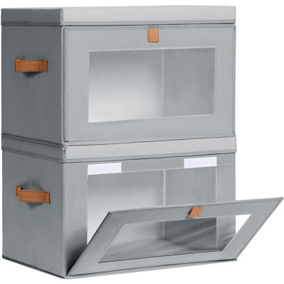 Ensemble de 2 paniers de rangement pliables