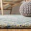 Tapis bleu / jaune en laine / coton touffeté à la main Micro-Loop-1573759538