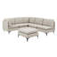 Canapé modulaire rembourré avec pieds en métal-220283271
