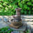 Rostam Weather Resistant Floor Fountain with Light