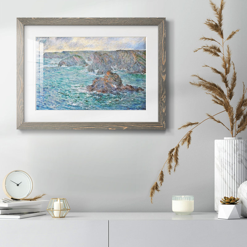 " Belle " Painting Print, 14" H x 20" W x 1.5" D, Gray