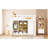 Twin Wood Loft Bed In White And Yellow, Colorful Shelves, Storage For Essentials, Safe Over 6 Years Old Size Bed, + Yellow Design, Reversible Staircase, Full - Length Guardrails, Space Saving Small