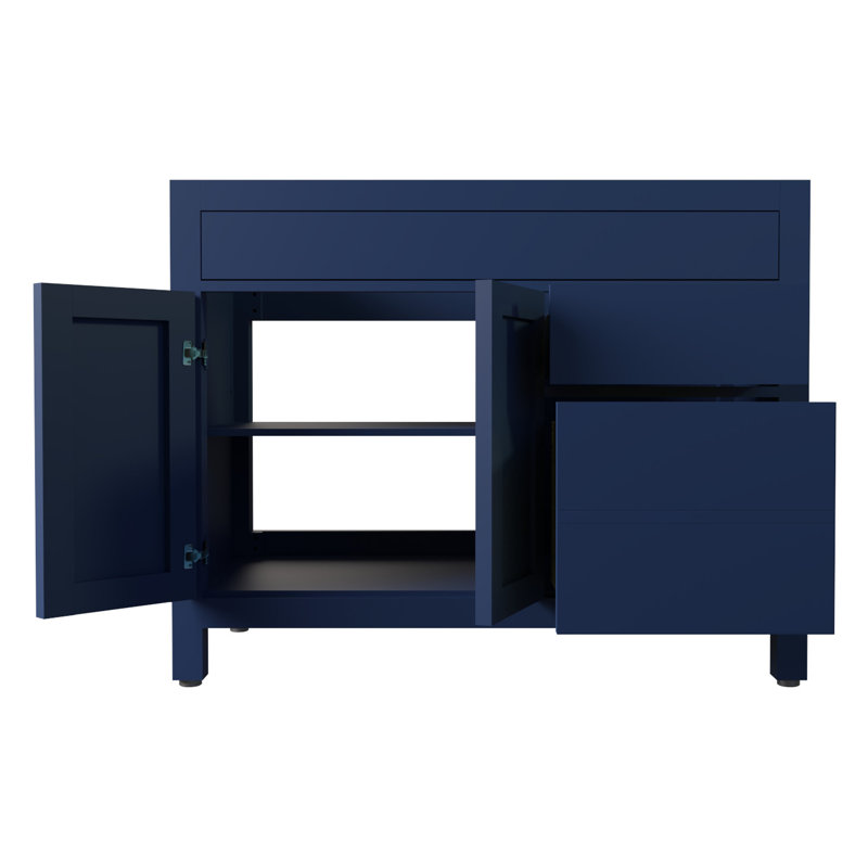 Dayton 42'' Single Bathroom Vanity Base Only,  Navy Blue