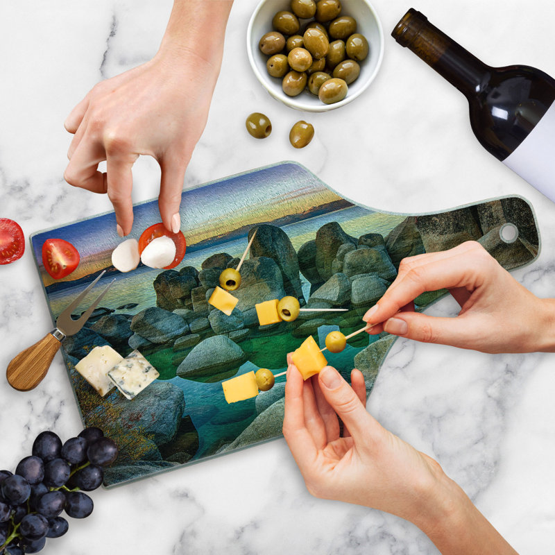 Planche à découper en verre trempé Ambesonne