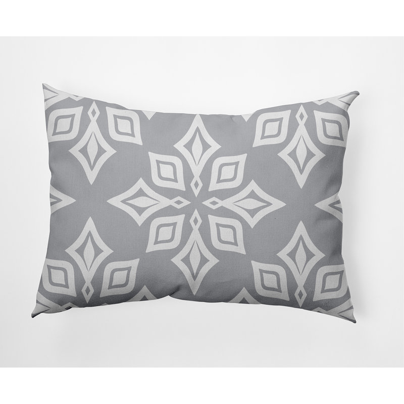 Housse et insert de coussin rectangulaire d'extérieur Beach Star, Gris