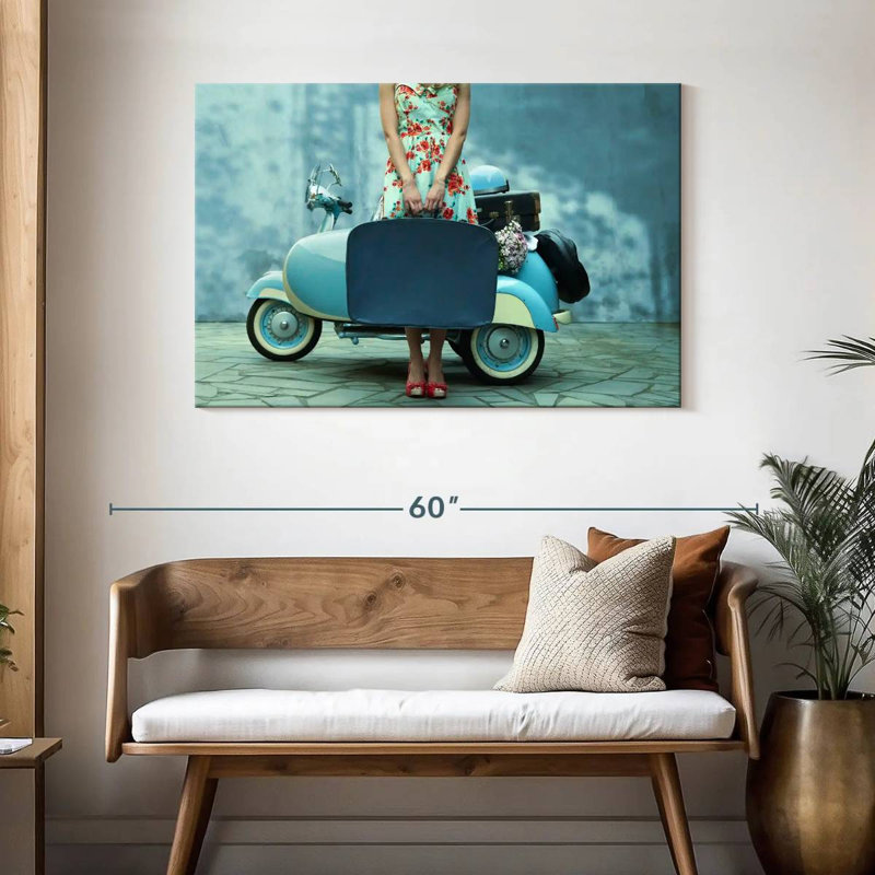 Senne Vintage Girl Traveller, H 30 po x l 45 po