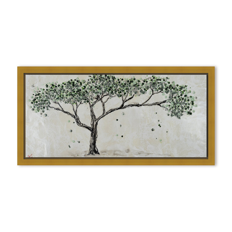 Nature Inspired "Spring's Guardian" Canvas Wall Art By , 8" H x 16" W, Framed Canvas, Brown