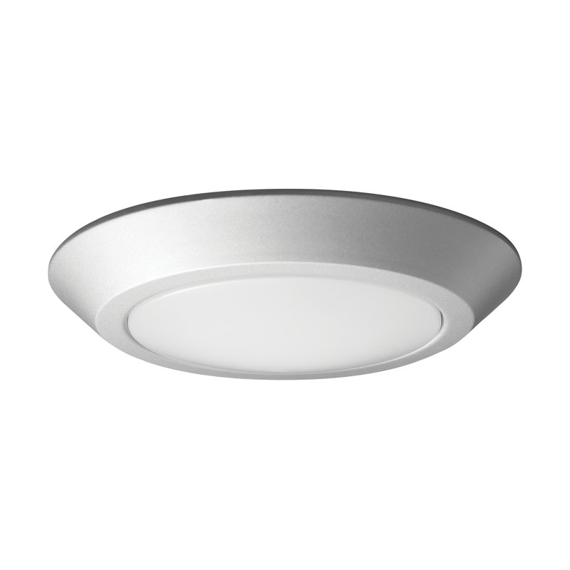 Acrylic LED Flush Mount, Brushed Nickle