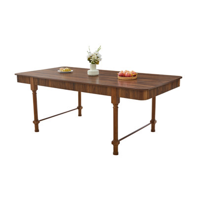 78.74'' Farmhouse Dining Table With Drawer