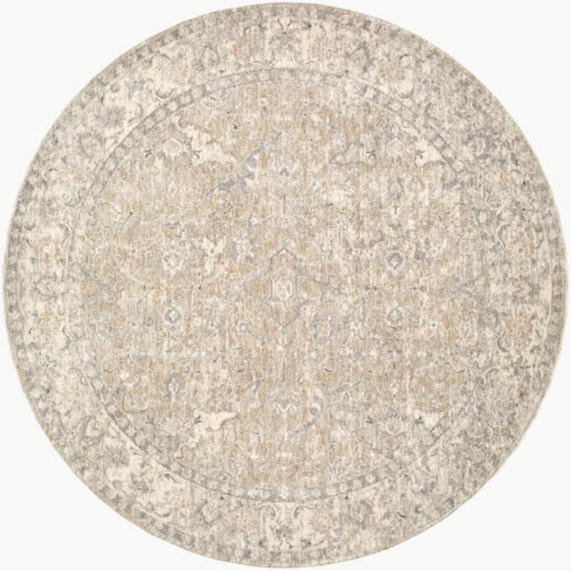 Hendrick Machine Woven Indoor Area Rug, Round 5'3"