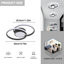 DELIPOP Double Round Dimmable 40cm LED Aluminum Flush Mount with Remote