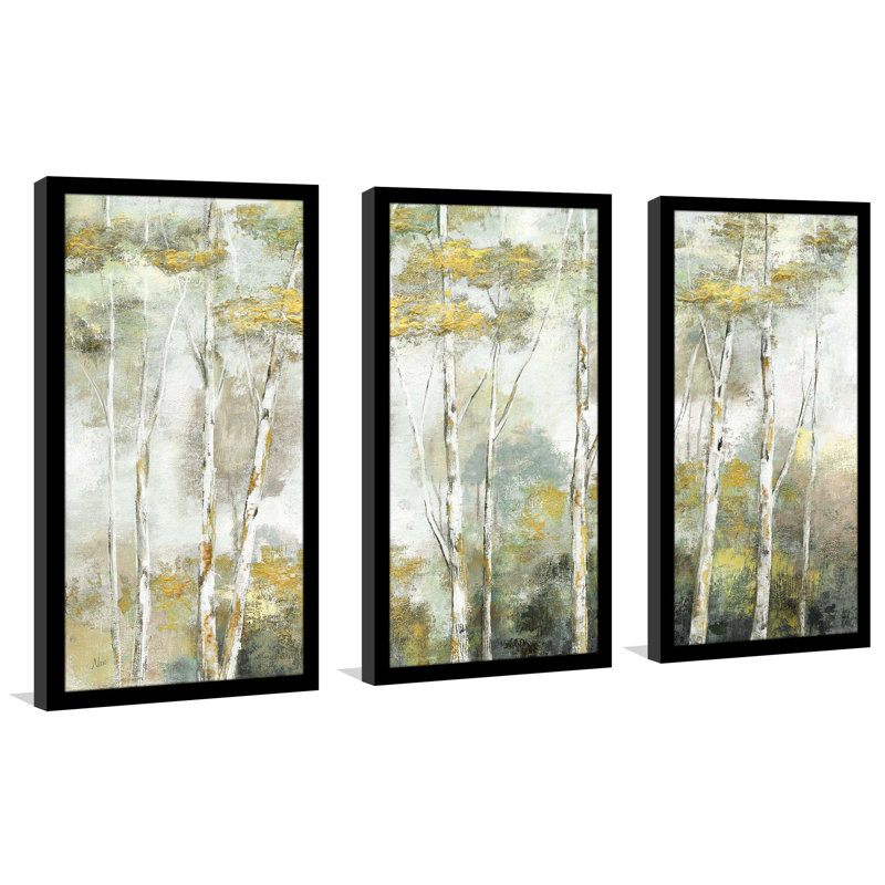" Twinkling Trees " by Nan 3 - Pieces, 25.5" H x 40.5" W x 1" D