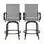 Chaises de patio pivotantes, tabourets de bar d'extérieur, chaises respirantes (seulement 2 chaises PCS)