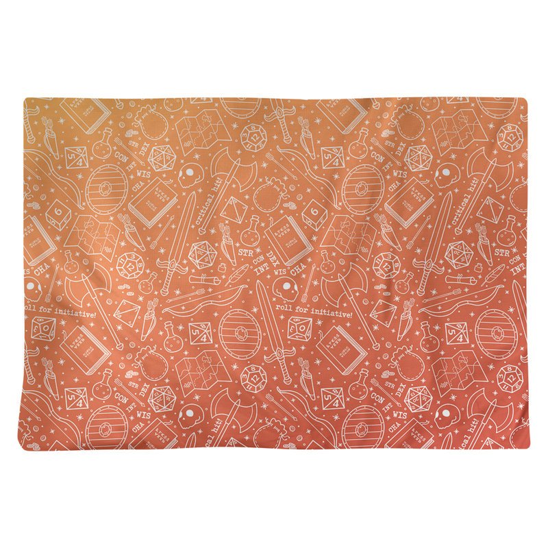 Katelyn Elizabeth Polyester Abstract Rectangle Placemat, Fire
