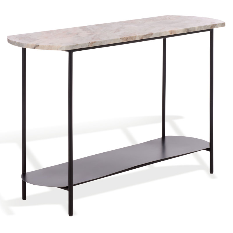 Macklyn Oval Marble Top Console Table