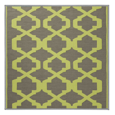 Machine Washable Trellis Gray Area Rug