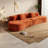 Compression Curved Sofas, Corduroy Modern Cloud Design For Home Office
