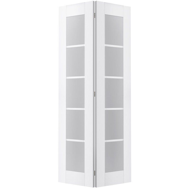 79.38'' Solid + Manufactured Wood with Installation Hardware Kit without Installation Hardware Kit Bi-Fold Door, 36" x 79.38"