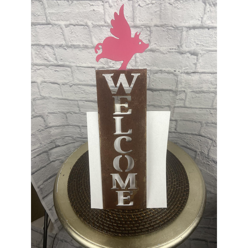 Cochon rose - bienvenue