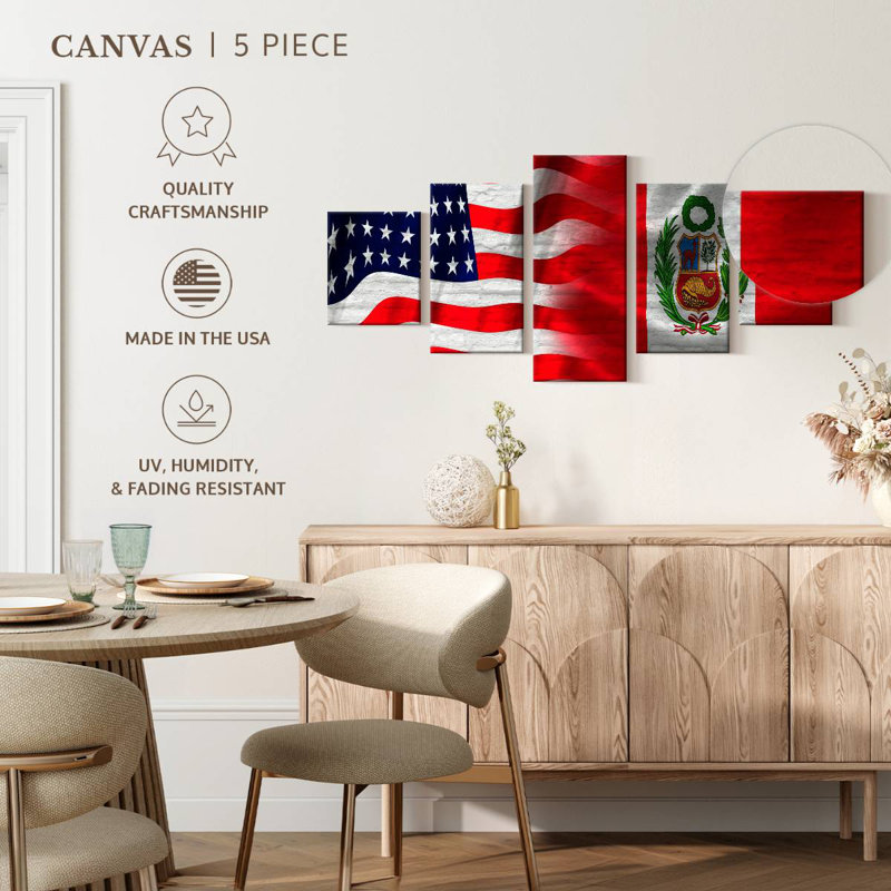 Peru And USA Abra, 42" H x 92" W