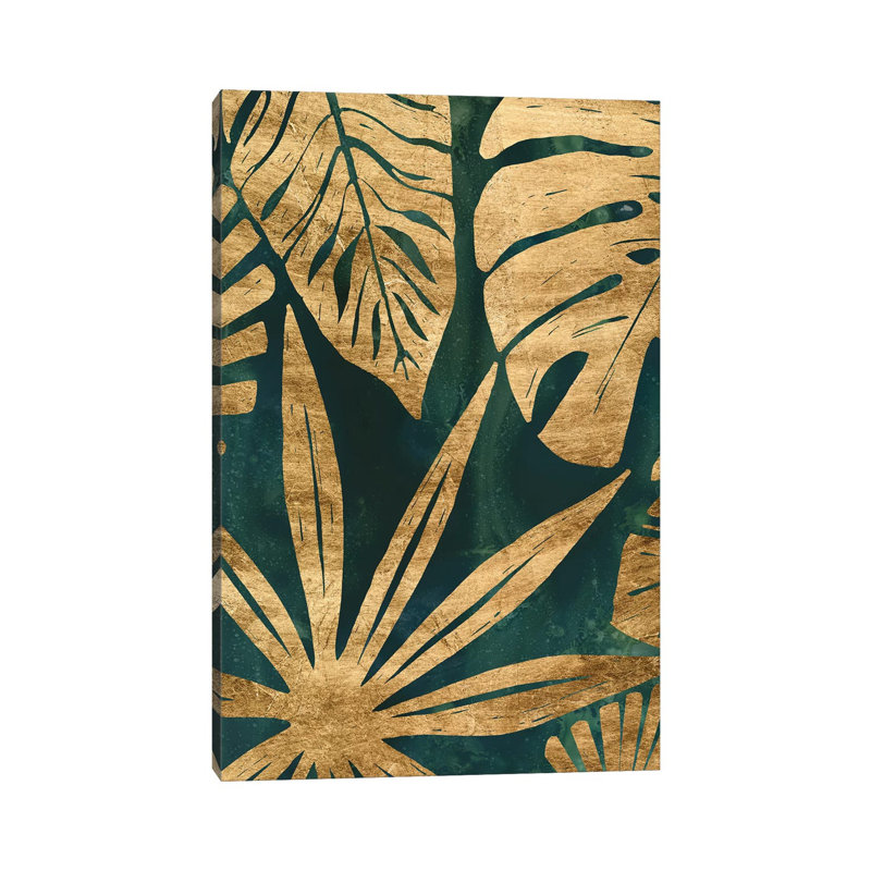 Emerald Jungle IV by June Erica Vess - Wrapped Canvas Gallery-Wrapped Canvas Giclée, 101.6 cm H x 66.04 cm W x 3.175 cm D
