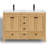 Wimer 48" Modern Farmhouse Double Sink Bathroom Vanity With Resin Sink Top, Natural Wood Tune, Assembly Required-152393115