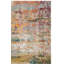 Tapis abstrait bleu sarcelle / orange Harrill-748264367