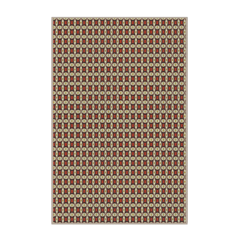 Tapis brun à motif géométrique, Rectangle 8 pi x 10 pi