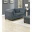 Ensemble de canapé modulaire en chenille de salon gris avec repose-pieds, confortable et polyvalent pour les espaces modernes