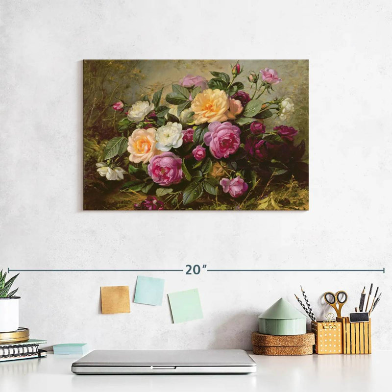 Harnek Full Blown Roses, 8" H x 12" W