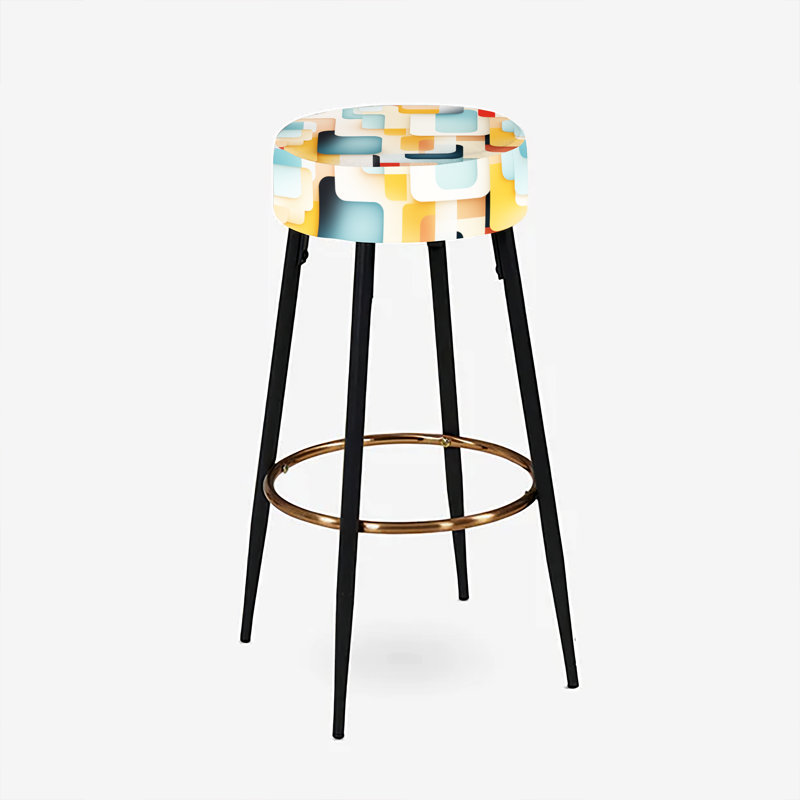 Urban Serenity - Ensemble de 2 tabourets de bar géométriques