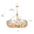 12-Light Dimmable Flower Crystal Chandelier