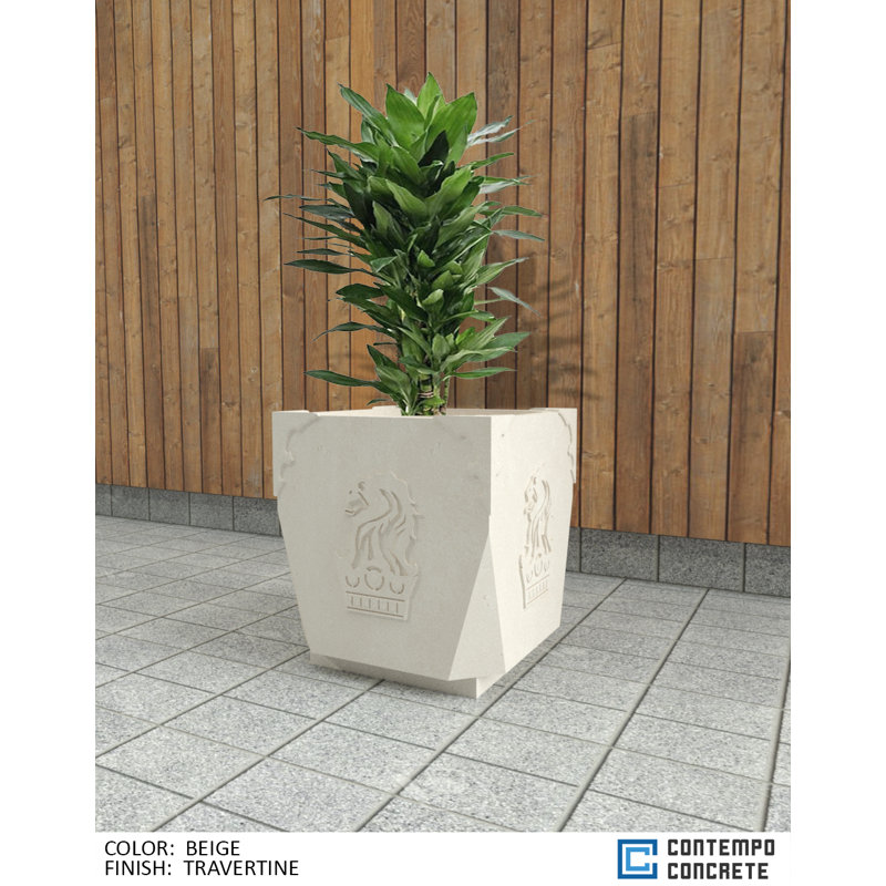  Jardinière royale, Beige travertin