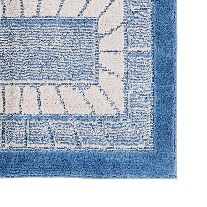 Tapis de cuisine antidérapant Morentz, Bleu, Tapis de couloir 20 po x 60 po