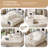 104.3" Upholstered Boneless Corduroy Cloudy Sofa-436621723