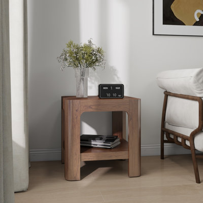 Trevin Side Table With Open Shelf